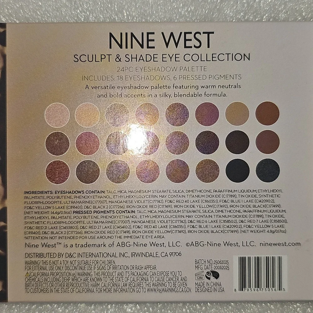 Nine West Sculpt & Shade Eye Collection - Multi-Color 24PC Eyeshadow Palette
